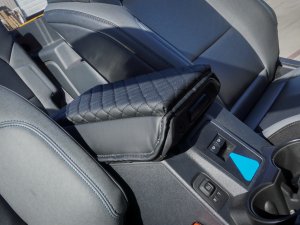 Ford Bronco Armrest Cover - EcoLeather - Diamond Pattern Ford Bronco Armrest Cover - EcoLeather - Diamond Pattern